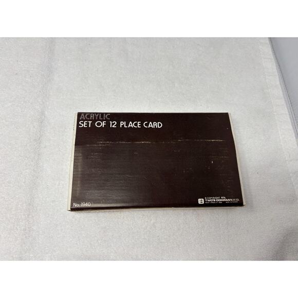 36 Vintage Mid Century Modern MCM Acrylic Lucite Dinner Name Place Card Holders - Picture 3 of 15